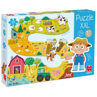 Goula Puzzle 53176 XXL Bauernhof, 18 Teile, ab 2 Jahre