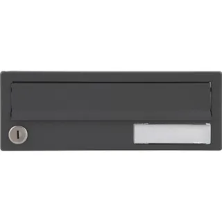 RENZ Ersatztüre für Hausbrieffachanlage 300 x 110 mm, basaltgrau RAL7012