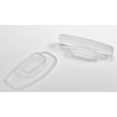 Hochwertige Weiche Silikon Nasenpads Rechteckig Einschieben Eindrücken Nasenpads - 11 mm 3 Paare, 5 Paare oder 10 Paare - Größe 10,4 mm x 6 mm für Sonnenbrillen Brillen von