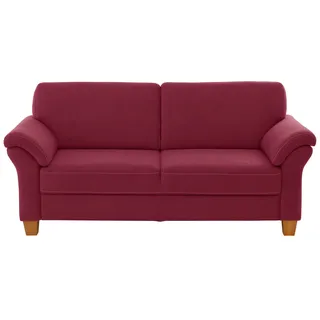 Home Affaire 3-Sitzer "Borkum, B: 186cm", mit Federkern, bordeaux