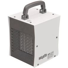 HEYLO Elektroheizer DE2XS | Keramik-Heizlüfter 2 KW - Metallgehäuse | Bauheizer mit 2 Heizstufen und Überhitzungsschutz