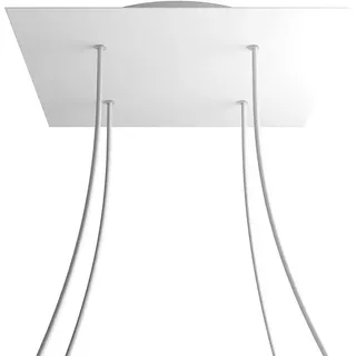 Creative Cables Kroq404f102 Xxl Rose-one Square Mattes Weißes Rosen-set - Multicolor - 400 mm