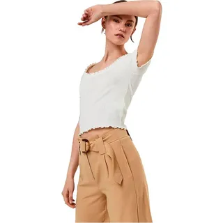 Vero Moda Polly Sb5 Kurzarm-oberteil Weiß M Frau Weiß M - Weiß