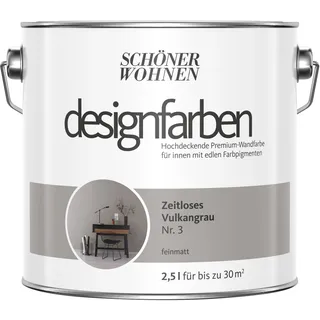 Schöner Wohnen Designfarben 2,5 l zeitloses vulkangrau