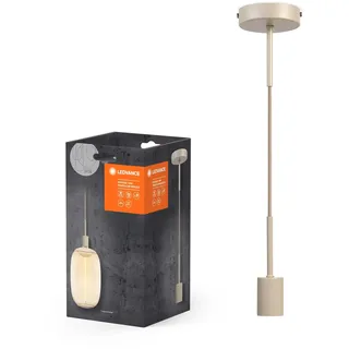 LEDVANCE Vintage 1-flg. 100 mm rund beige Edelstahl