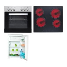 Flex-Well Küchengeräte-Set 5 mit Einbauherd und Einbaukühlschrank