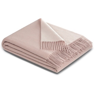 Biederlack Kuscheldecke Cashmere 150 x 200 cm Mischgewebe Beige Ecru