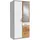 Drehtürenschrank Click 90 x 199 x 58 cm Weiß