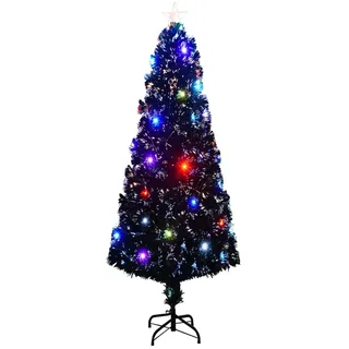 vidaXL Künstlicher Weihnachtsbaum mit StänderLED 240 cm Fiberoptik