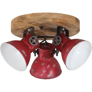 vidaXL Deckenleuchte 25 W Rot 35x35x25 cm E27 - Rot