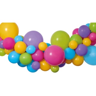 Ciao - Kit Luftballons DIY mehrfarbig (65 Latex-Luftballons, 300 cm), mehrfarbig