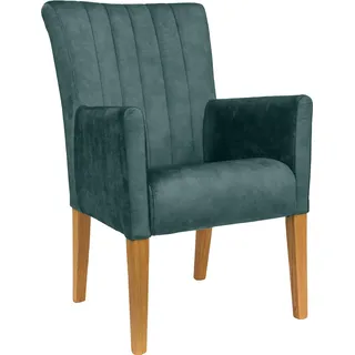 Home Affaire Armlehnstuhl King Polyester blau