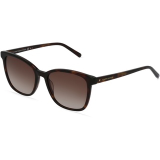 Tommy Hilfiger TH 1723/S Damen-Sonnenbrille Vollrand Eckig Acetat-Gestell, Havanna