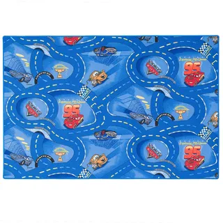 Snapstyle Kinder UND Spielteppich Disney Cars , Blau , Textil , 80x160 cm , Teppiche und Böden, Teppiche, Kinderteppiche
