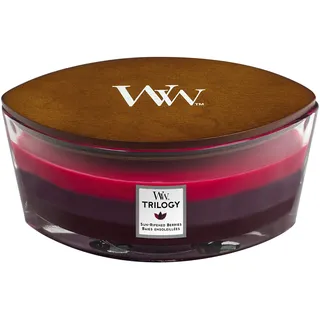 Woodwick Trilogy Sun Ripened Berries Duftkerze 453,6 g rot