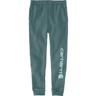 CARHARTT Tapered Jogginghose Hellblau/Weiß M