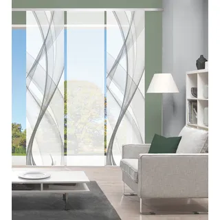 Vision PACOLIA Schiebegardine Paneelwagen 60 x 260 cm Grau 3 St.