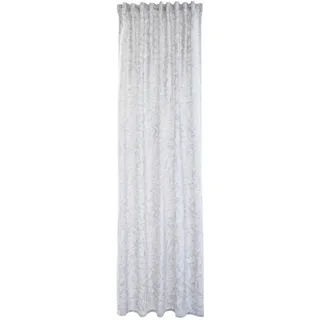 Schlaufenvorhang , Grau , Textil , Sträucher , 140x245 cm , Oeko-Tex® Standard 100 , Heimtextilien, Vorhänge, Fertigvorhänge, Schlaufenvorhänge
