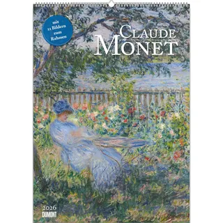 Neumann DUMONT - Claude Monet 2026 – Kunst-Poster-Kalender 50 x 70 cm, Wandkalender mit 12 Meisterwerken des Impressionismus für Kunstliebhaber