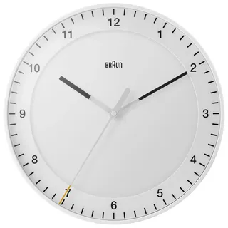 Braun Funkwanduhr 30 cm 30.00 braun/weiß