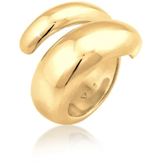 Nenalina Ring Silber" 925 Damen, vergoldet Silberring Damenring polierte Oberfläche gold, Wickelring