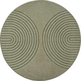The CarPET Elisa Teppich Ø 120 cm 12 mm Grün
