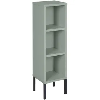 Jimmylee Babyunterstellregal , Grün , Holzwerkstoff , 2 Fächer , 25x89x25 cm , DIN EN ISO 9001 , Beimöbel erhältlich, stehend , Babymöbel & Kindermöbel, Babyzimmer, Babyregale & Kinderregale