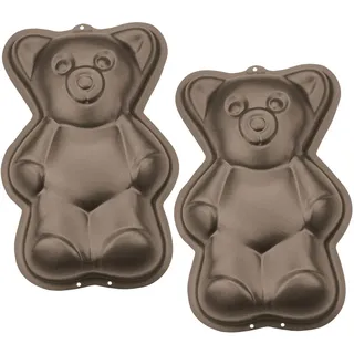 Städter 521094 Backform Teddybär, 2-er Set, 11 cm