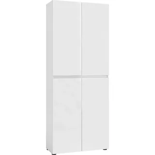 INOSIGN Mister Schuhregal 80 x 200 x 34 cm weiß / hochglänzend