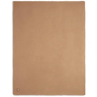 Jollein 517-522-66072 Kinderdecke Strickdecke mit Teddyfell Basic Knit Biscuit (100x150 cm)