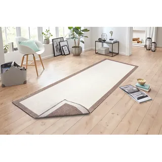 HANSE Home Teppich »Panama Wendeteppich« rechteckig 5 mm Höhe In-& Outdoor, Wetterfest, Balkon, Läufer, Wohnzimmer, Wasserfest, weiß