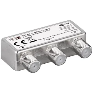 goobay DiSEqC Umschalter 2x1 - mit Wetterschutzhaube