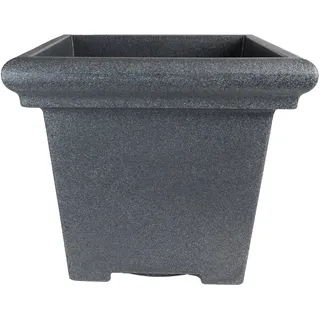 The HC Companies Terrazzo Pflanzgefäß, quadratisch, 61 cm, Granit