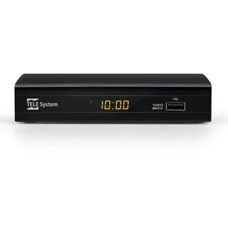 Tele System Digital Terrestrial Decoder TS6815/02 DVB-T2 HEVC 10 bit-HD HDR HLG Technologie-AUTOSCAN und LCN für logische Senderreihenfolge-Aktualisiertes EPG- Media Player-Fernbedienung inklusive