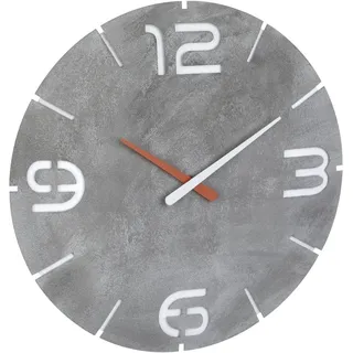 TFA Funk Wanduhr Contour 35,00 cm 60.3536.15 grau