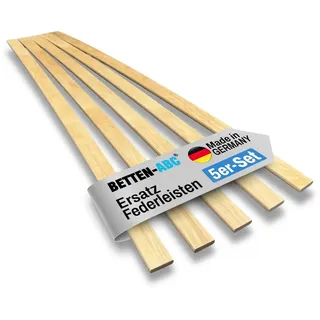 Betten-ABC Ersatz Federholzleisten 5er Set 3,4 cm x 90 cm