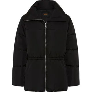 Steppjacke BOSS ORANGE "Pagetta Premium Damenmode", Damen, Gr. 40, schwarz (schwarz 001), Web, Obermaterial: 100% Polyamid, unifarben, regular fit Po-bedeckend, Jacken Steppjacke, mit wasserabweisendem Finish