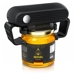 Arendo - Automatischer Glasöffner - Elektrischer Deckelöffner für versiegelte Gläser - Jar Opener - freihändiger Schraubdeckelöffner -Küchenhelfer für Senioren - Modell 2025