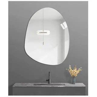 JMITHA Asymmetrisch Spiegel Wand Asymmetrischer Spiegel Glas HD Wandspiegel oder Türspiegel Asymetrischer Rahmenlos Spiegel zum Kleben Dekorative Spiegel Wand Tischspiegel