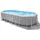 Prism Frame Oval Pool Set 503 x 274 x 122 cm inkl. Filterpumpe, Boden-Schutzplane, Abdeckplane, Poolleiter