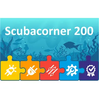 PRO2 LED Beleuchtung für EHEIM Scubacorner 200 Aquarium | Komplett-Set
