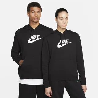 Nike Damen Club Po Kapuzenpullover, Black/White, XS EU