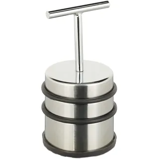 Relaxdays Türstopper Silber 7 cm