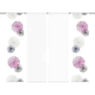 Flächenvorhang Scoppio 4er-Set flieder 60x245 cm