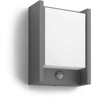 Philips Außenwandleuchte Aluminium 221,0 cm inkl. Bewegungsmelder grau