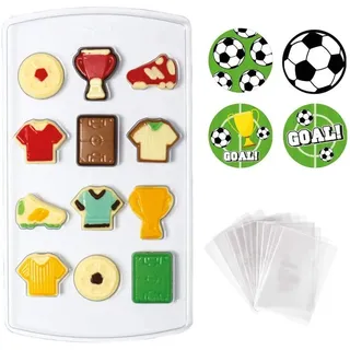 Decora 0890013 SET TIEFGEZOGENE FORM FUSSBALL 15 X 26 CM