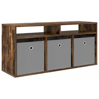 vidaXL Lowboard mit Schubladen Geräucherte Eiche 102 x 32 x 48,5 cm - Braun