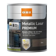 OBI Metallic Lasur Premiun Titan 750 ml