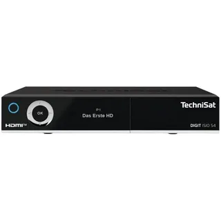 TechniSat DIGIT ISIO S4 – Twin Sat-Receiver mit alphanumerischem Display (HDTV Twin-Tuner, DVB-S2, PVR Aufnahmefunktion via USB oder im Netzwerk, HbbTV, CI+, HDMI) schwarz