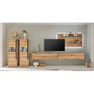 Home Affaire Wohnwand »City/Giron, moderne Anbauwand, Komplettset in vielen Farben verfügbar« Set, 5 Stk. tlg., braun